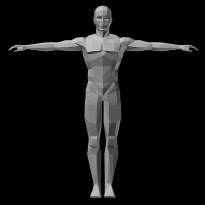 3d Model Of Man