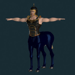 3d human centaur fantasy