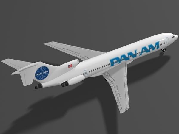 B 727-200 Pan 3d Max