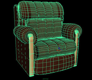 lazyboy chair recline 3d model