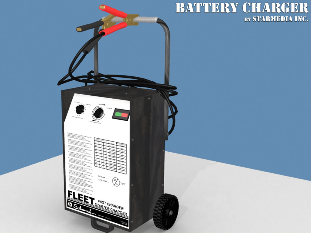 3d model battery charger batterycharger