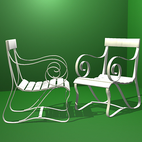 3d Model Victorian Chair Seat Garden Furniture 3d Model Victorian Chair Seat Garden, Victorian Outdoor Furniture