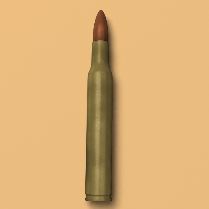 rhino 5 spent bullet 3d model
