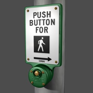 3ds street crossing sign button