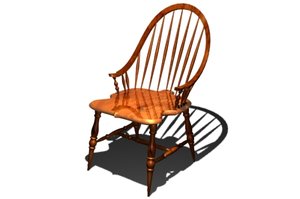 3d windsor dining chair model