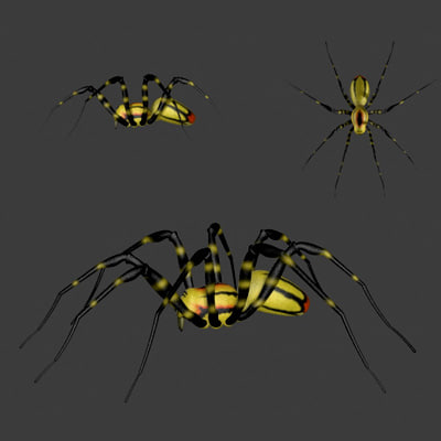 imagination spiders 3d model