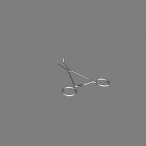 3d curved kelly forceps