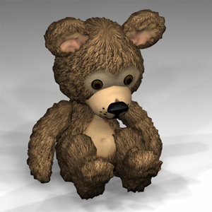 3dsmax teddy teddybear zipped