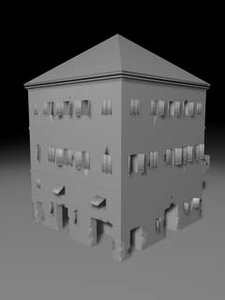 3d roman building model