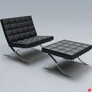 3d model chair easy