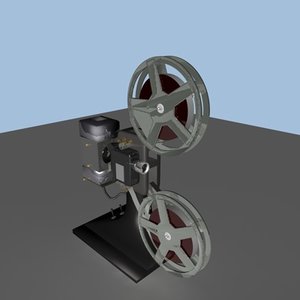 film projector 3d model