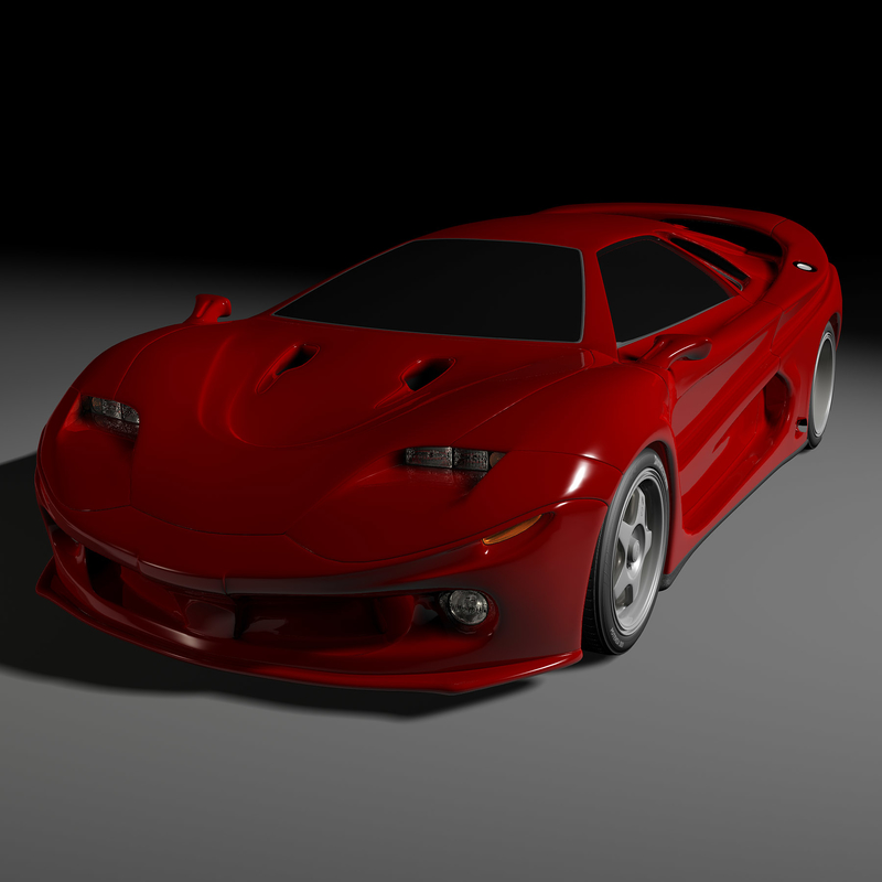 concept car 3d model