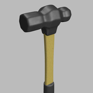 3d model ball peen hammer