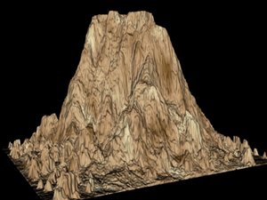 3d model mountain