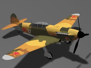 3d yakovlev fighter