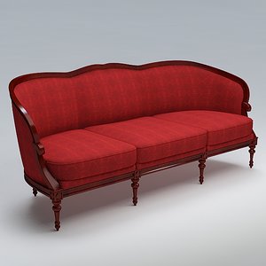 3d armchair old fashioned