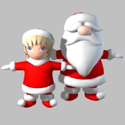 character christmas elf 3d model