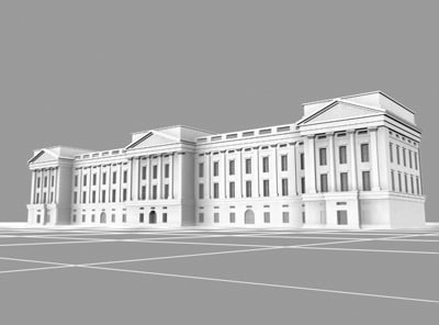 buckingham palace landmarks 3d model