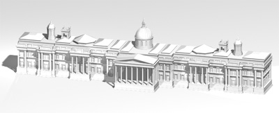 national gallery london landmarks 3d model