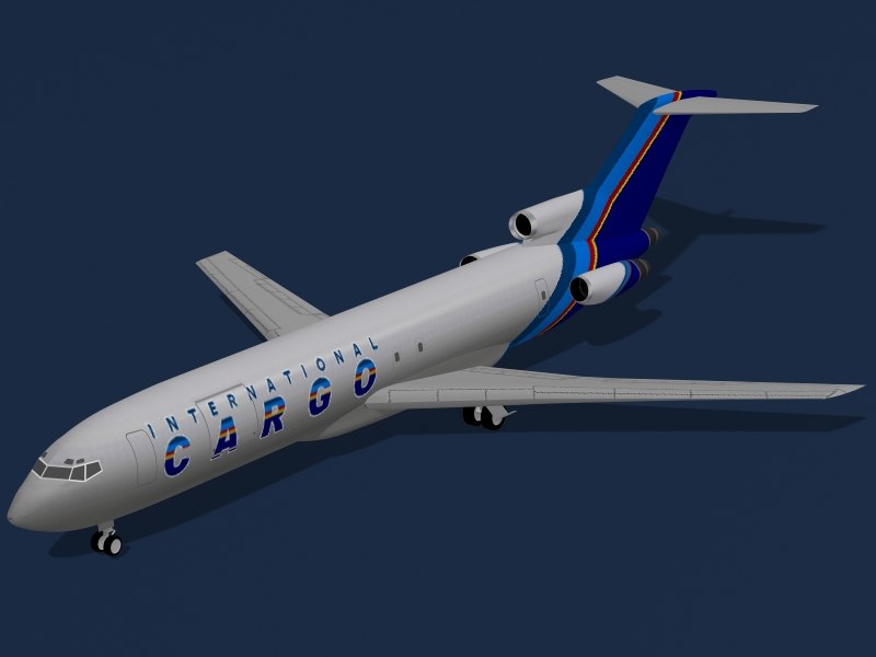 B 727-200 F International 3d 3ds