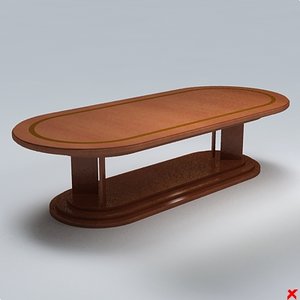 free table dining 3d model