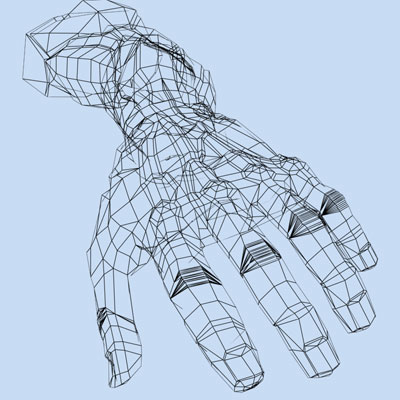 character hand 3d model