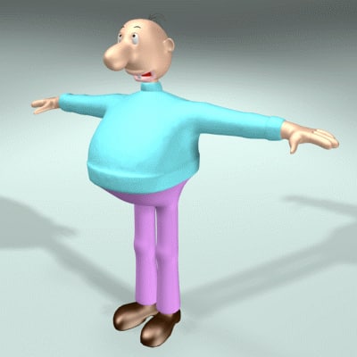 3ds max funny comic character