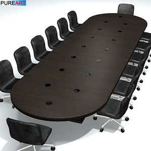 maya office furniture conference table
