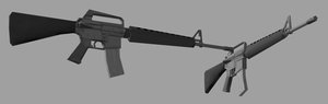 3d model ma1 assault rifle