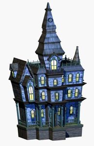 3d model manor haunted house