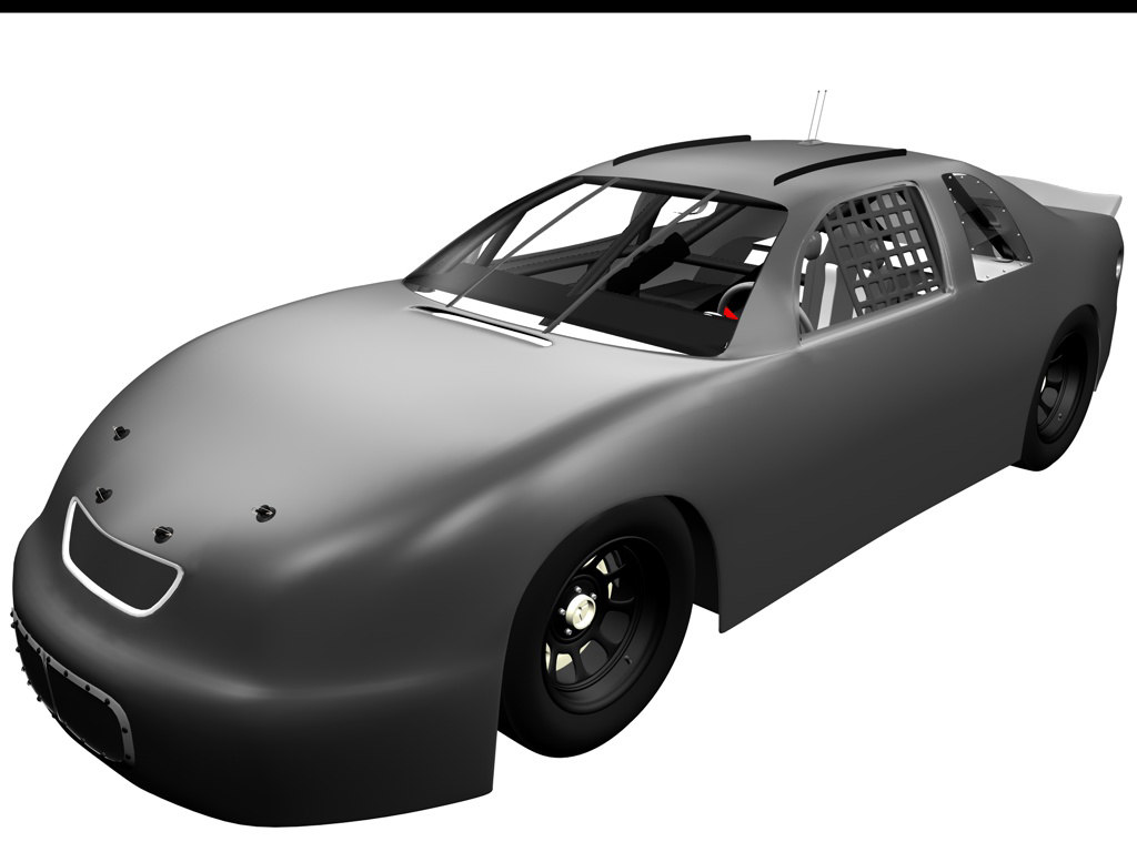 stock car 3d model