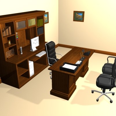 3d office model