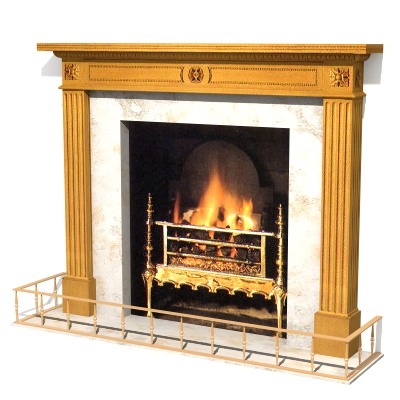 Antique Fireplace 3d Max