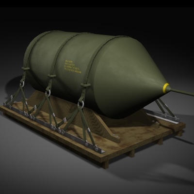 C4d Blu-82b Daisy Cutter Bomb