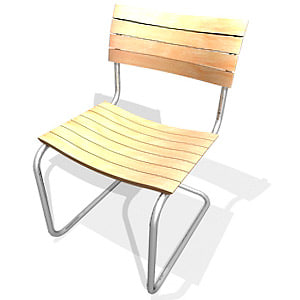 3d cantilever chair