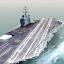aircraft carrier uss cvn 3d model