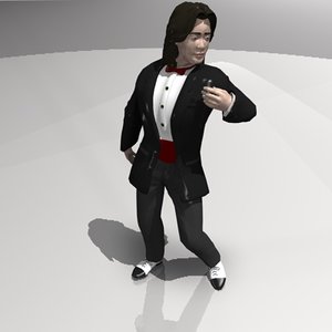 free character human man 3d model