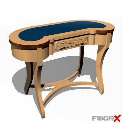 3ds Max Table Old Fashioned