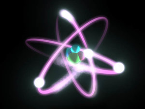 atom electrons 3d model