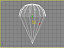 parachute chute 3d model
