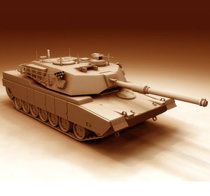 3d abrams tank model