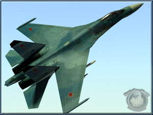 lightwave russian su27b fighter