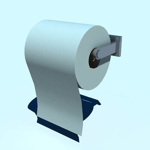 3d model toilet roll