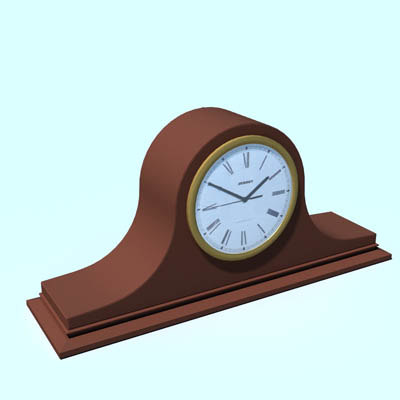 clock mantle 3d lw