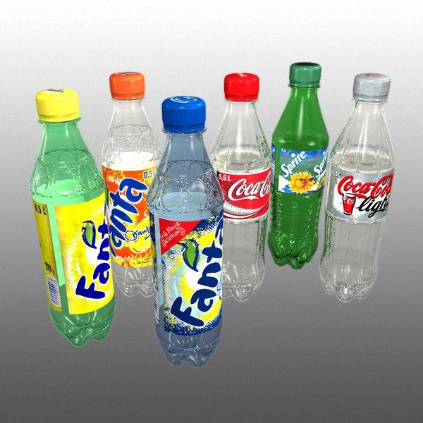 plastic bottles 3d model
