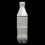 coca-cola light plastic bottle 3d model
