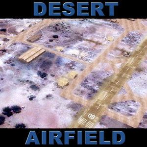 desert aircraft bunkers 3d model