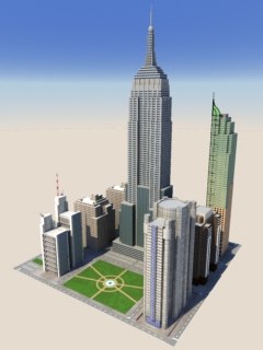 modern town 3d model