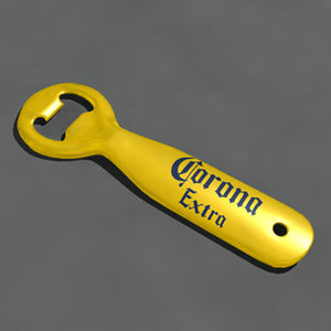 corona bottle opener 3d ma