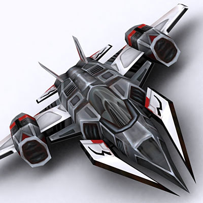 real-time sci-fi fighters 3d model
